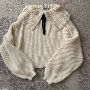 Zara Pearl Sweater NWT